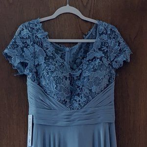 NEW Dusty Blue Azazie Dress